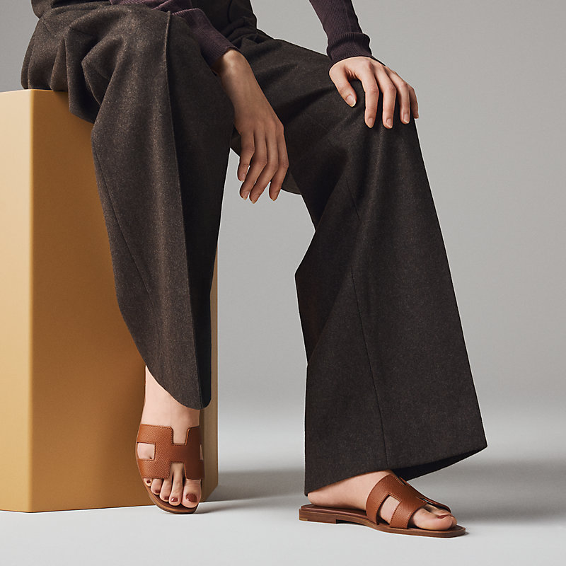 エルメス　オラン サンダル オラン ブルー・カメオ 36[H202230Z] Sandals Oran